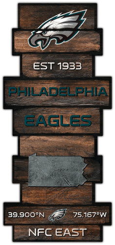 Fan Creations Wall Decor Philadelphia Eagles Wood Celebration Stack