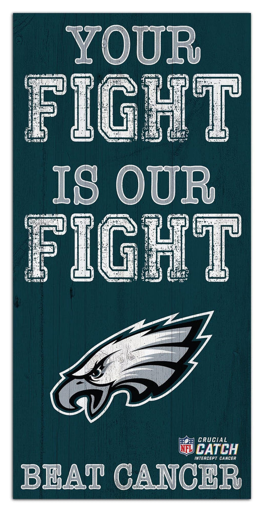 Fan Creations Home Decor Philadelphia Eagles Your Fight Is Our Fight 6x12