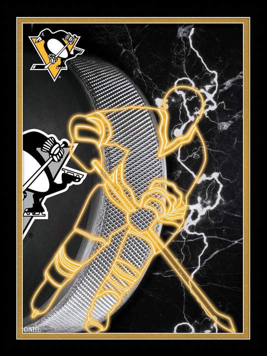 Fan Creations Wall Decor Pittsburgh Penguins Neon Player 12x16