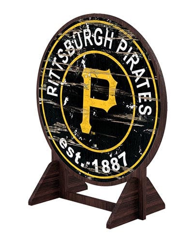 Fan Creations Desktop Stand Pittsburgh Pirates Desktop Circle Logo Stand