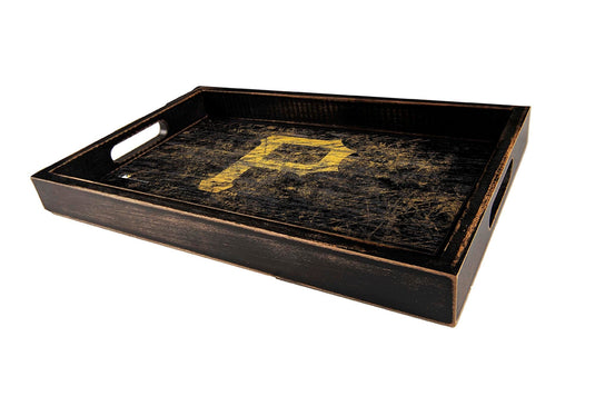 Fan Creations Home Decor Pittsburgh Pirates  Distressed Team Tray With Team Colors