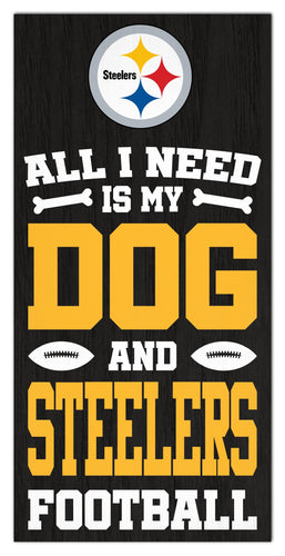 Fan Creations Home Decor Pittsburgh Steelers All I Need Is My Dog & Football