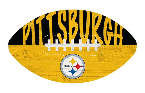 Fan Creations Home Decor Pittsburgh Steelers City Football 12in