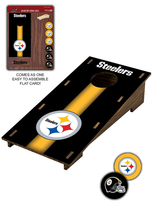 Fan Creations Desktop Stand Pittsburgh Steelers Desktop Cornhole