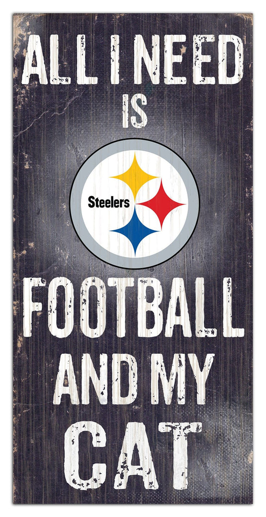Fan Creations 6x12 Sign Pittsburgh Steelers My Cat 6x12 Sign