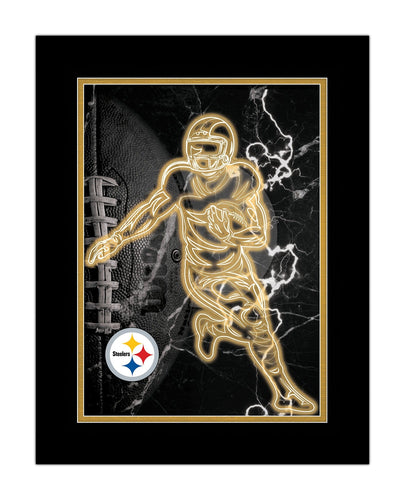 Fan Creations Wall Decor Pittsburgh Steelers Neon Player 12x16