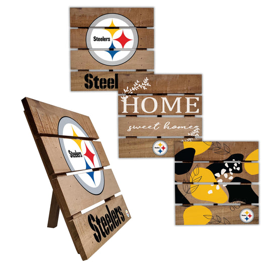 Fan Creations Home Decor Pittsburgh Steelers Trivet Hot Plate Set of 4 (2221,2222,2122x2)
