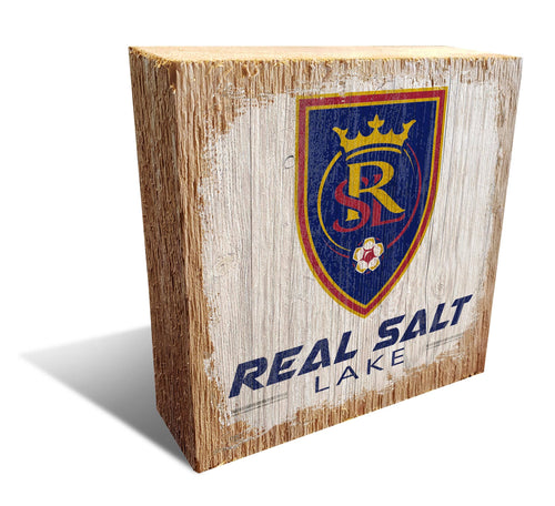 Fan Creations Desktop Stand Real Salt Lake Team Logo Block