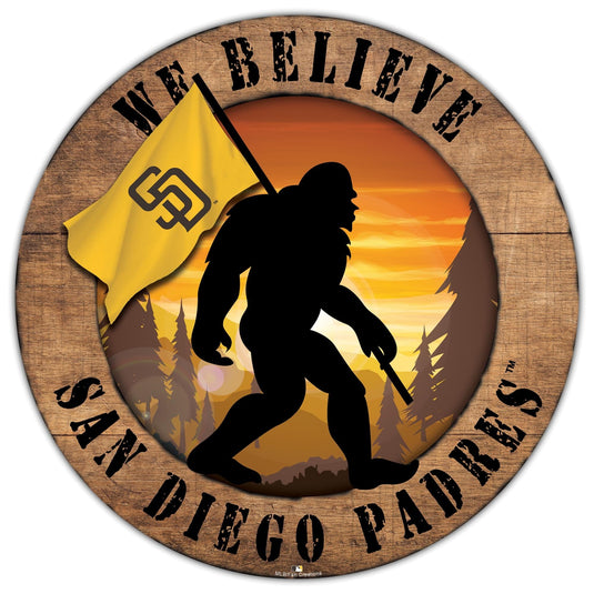 Fan Creations Wall Decor San Diego Padres Bigfoot 12in Circle
