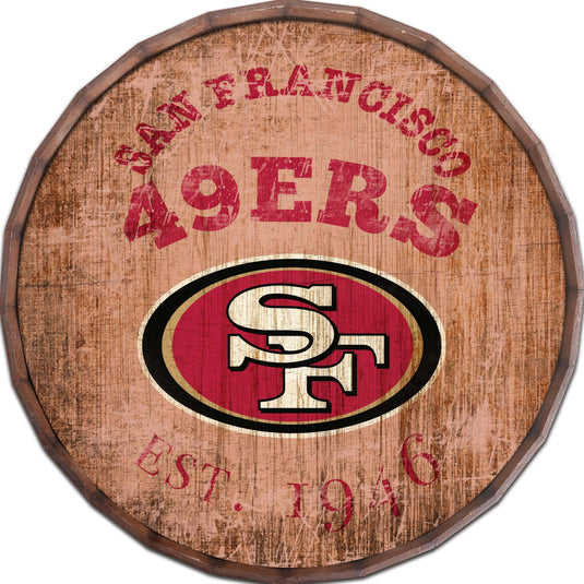 Fan Creations Home Decor San Francisco 49ers  24in Established Date Barrel Top