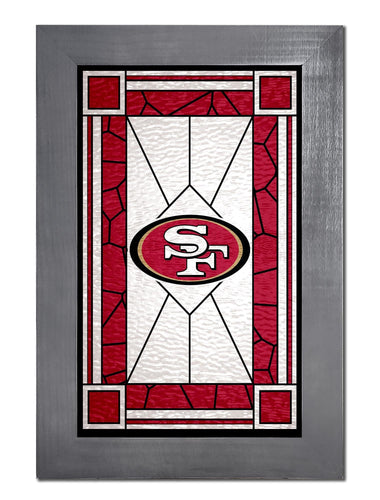 Fan Creations Home Decor San Francisco 49ers   Stained Glass 11x19