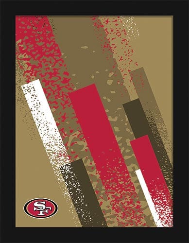 Fan Creations Wall Decor San Francisco 49ers Team Color Art 12x16