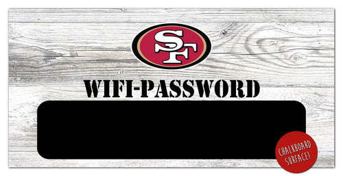 Fan Creations 6x12 Horizontal San Francisco 49ers Wifi Password 6x12 Sign