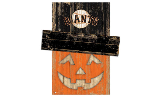 Fan Creations Holiday Decor San Francisco Giants Pumpkin Head With Hat