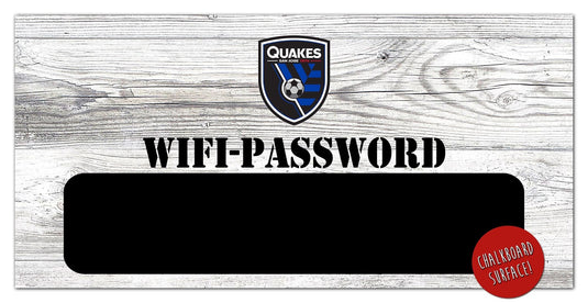 Fan Creations 6x12 Horizontal San Jose Earthquakes Wifi Password 6x12 Sign