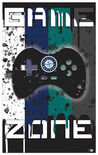 Fan Creations Home Decor Seattle Mariners  Color Grunge Game Zone 11x19