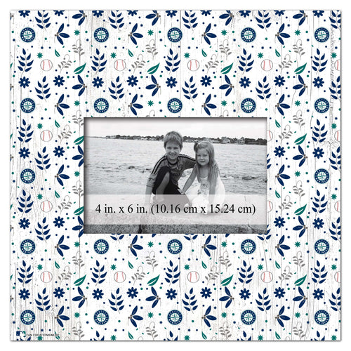 Fan Creations Home Decor Seattle Mariners  Floral Pattern 10x10 Frame