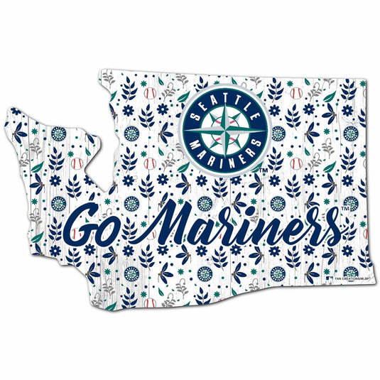 Fan Creations Wall Decor Seattle Mariners State Sign 24in