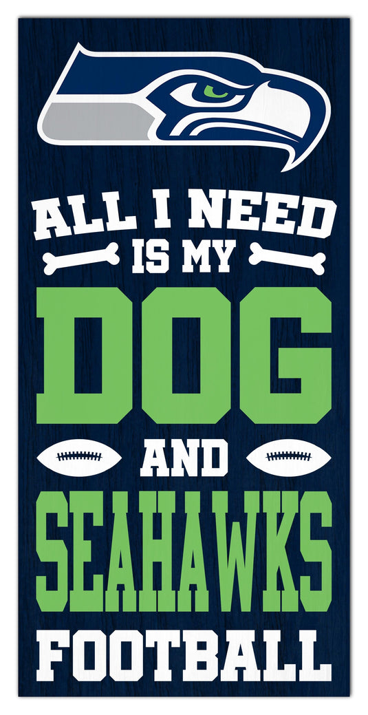 Fan Creations Home Decor Seattle Seahawks All I Need Is My Dog & Football