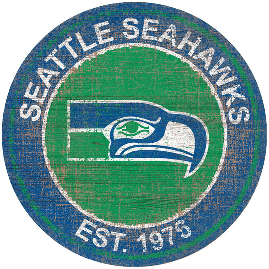Fan Creations Home Decor Seattle Seahawks Heritage Logo Round