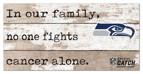 Fan Creations Home Decor Seattle Seahawks No One Fights Alone 6x12