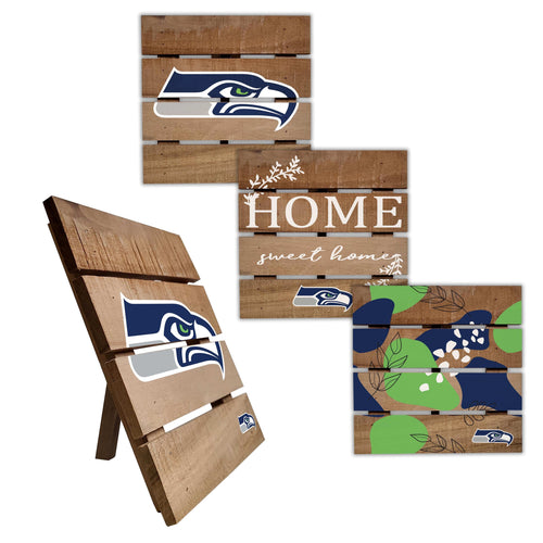 Fan Creations Home Decor Seattle Seahawks Trivet Hot Plate Set of 4 (2221,2222,2122x2)