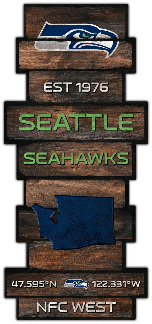 Fan Creations Wall Decor Seattle Seahawks Wood Celebration Stack