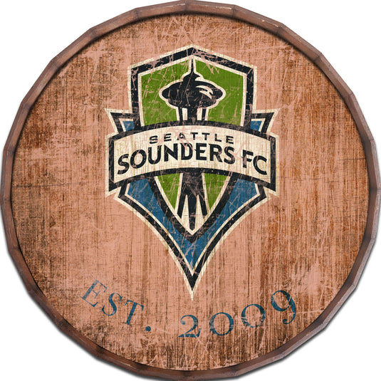 Fan Creations Home Decor Seattle Sounders FC  24in Established Date Barrel Top