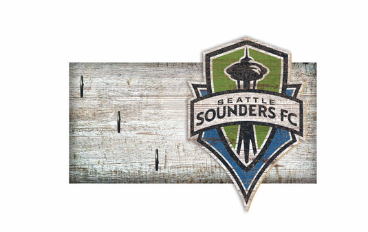 Fan Creations Wall Decor Seattle Sounders FC Key Holder 6x12