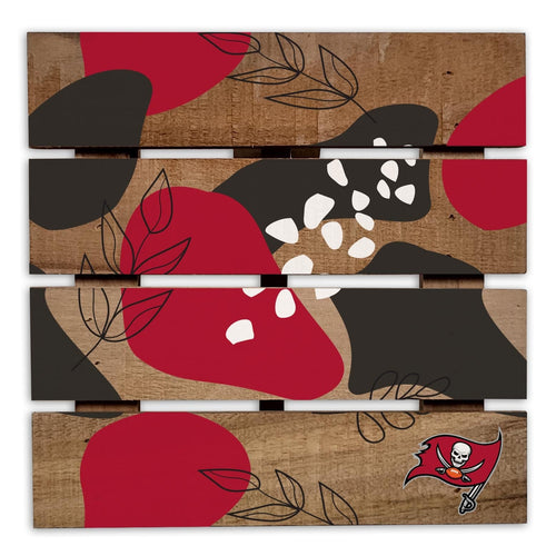 Fan Creations Gameday Food Tampa Bay Buccaneers Abstract Floral Trivet Hot Plate