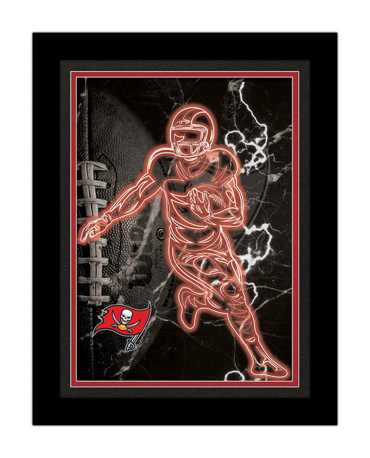 Fan Creations Wall Decor Tampa Bay Buccaneers Neon Player 12x16