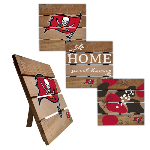 Fan Creations Home Decor Tampa Bay Buccaneers Trivet Hot Plate Set of 4 (2221,2222,2122x2)