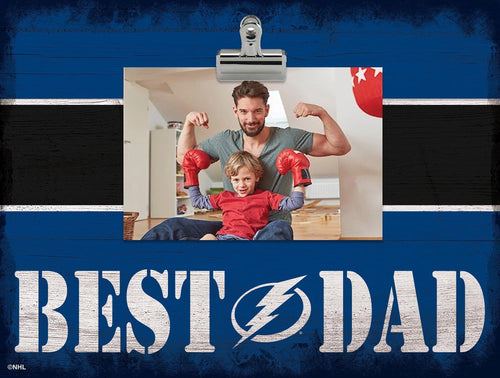 Fan Creations Desktop Stand Tampa Bay Lightning Best Dad With Stripe Clip Frame