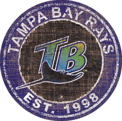 Fan Creations Home Decor Tampa Bay Rays Heritage Logo Round