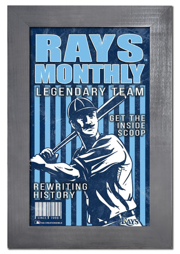 Fan Creations Home Decor Tampa Bay Rays   Team Monthly Frame 11x19