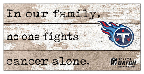 Fan Creations Home Decor Tennessee Titans No One Fights Alone 6x12