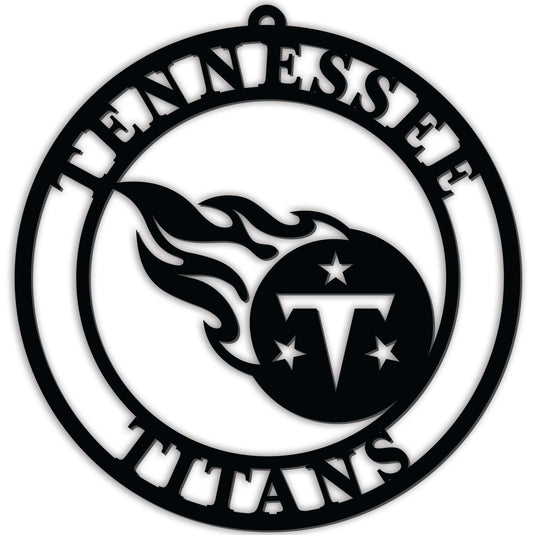 Fan Creations Wall Decor Tennessee Titans Silhouette Logo Cutout Circle
