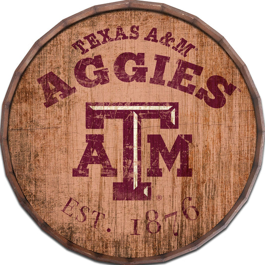 Fan Creations Home Decor Texas A&M  24in Established Date Barrel Top