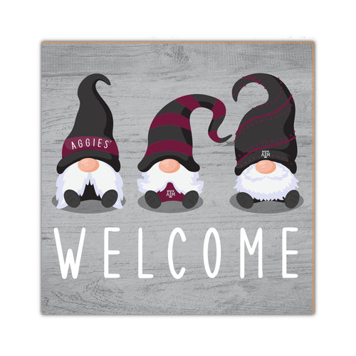 Fan Creations Home Decor Texas A&M   Welcome Gnomes