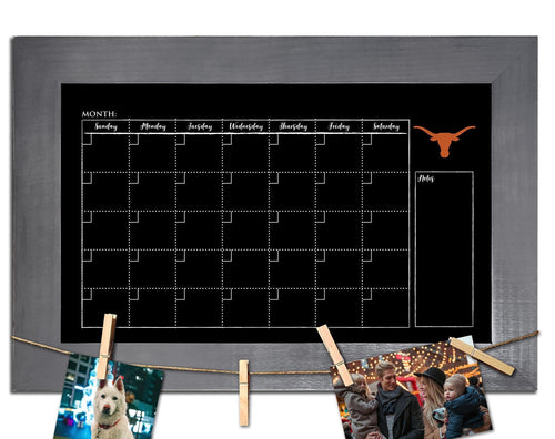 Fan Creations Home Decor Texas   Monthly Chalkboard With Frame & Clothespins