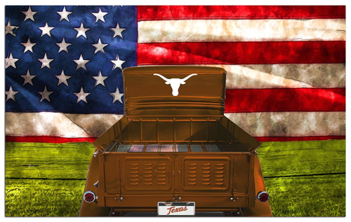 Fan Creations Home Decor Texas  Patriotic Retro Truck 11x19