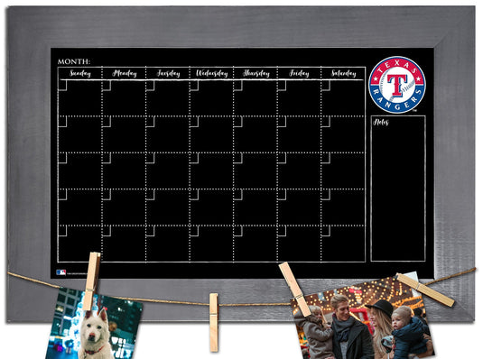 Fan Creations Home Decor Texas Rangers Monthly Chalkboard With Frame & Clothespins