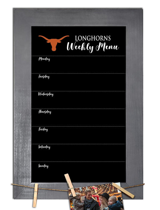 Fan Creations Home Decor Texas   Weekly Chalkboard With Frame & Clothespins