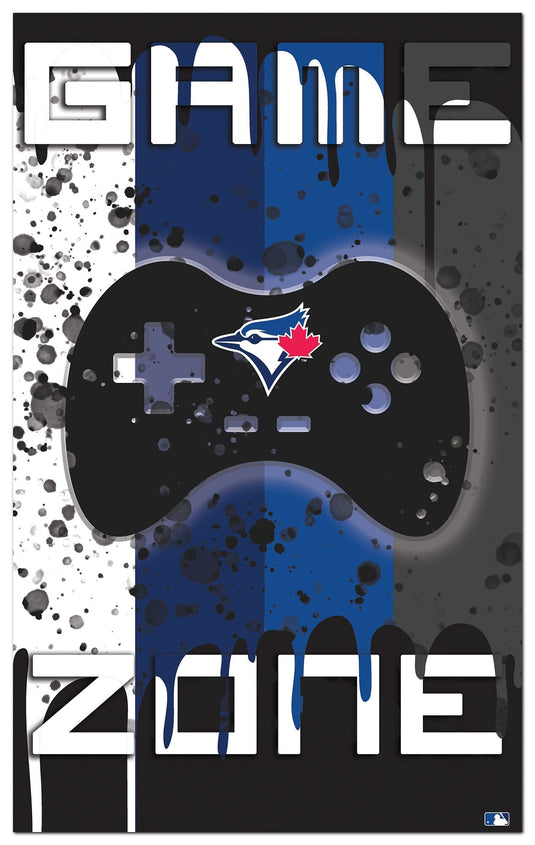 Fan Creations Home Decor Toronto Blue Jays  Color Grunge Game Zone 11x19