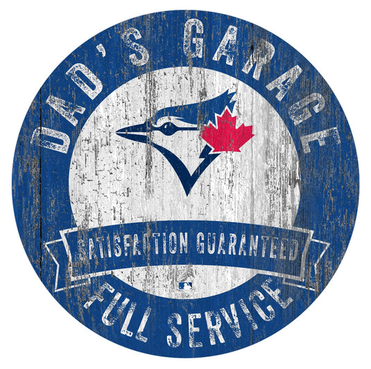 Fan Creations 12" Circle Toronto Blue Jays Dad's Garage Sign