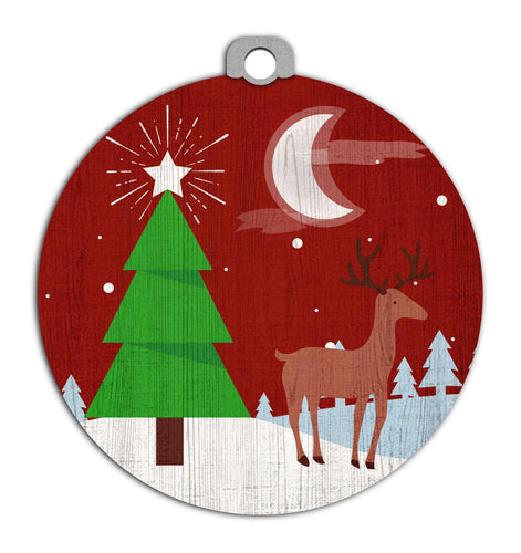 Fan Creations Holiday Ornaments Tree Round Ornament