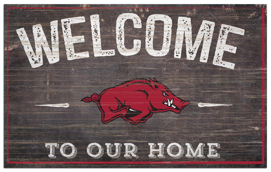 Fan Creations Home Decor University of Arkansas  11x19in Welcome Sign