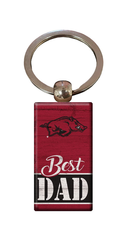 Fan Creations Home Decor University of Arkansas  Best Dad Keychain