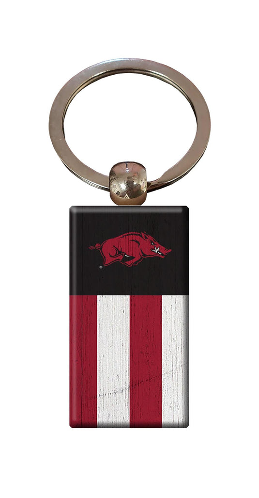 Fan Creations Home Decor University of Arkansas  Rectangle Flag Keychain
