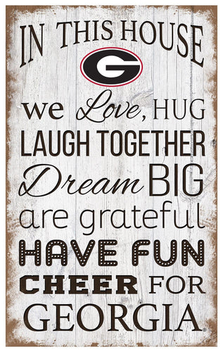 Fan Creations Home Decor University of Georgia    In This House 11x19